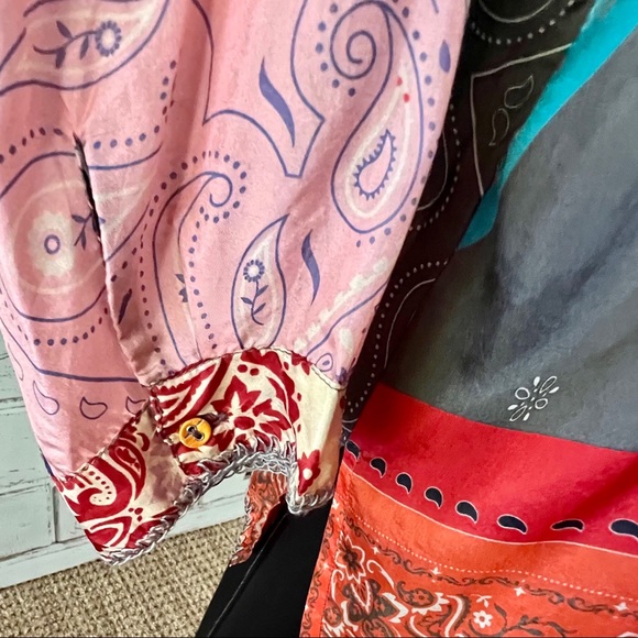 Johnny Was Dakota Adelaide Silk Blouse M - Picture 6 of 14